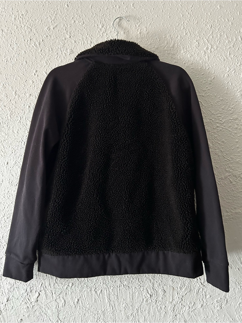 Athleta Black Sherpa Zip-Up Jacket - Picture 4 of 4